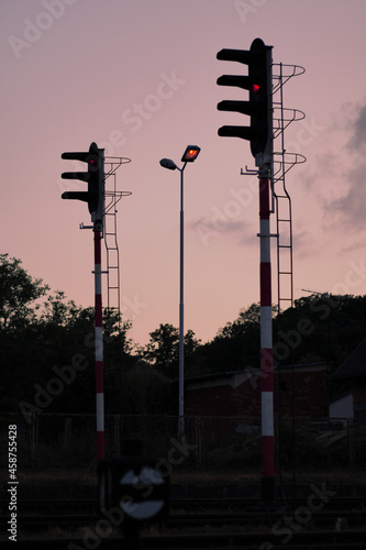 Sygnalizacja świetlna na torach kolejowych