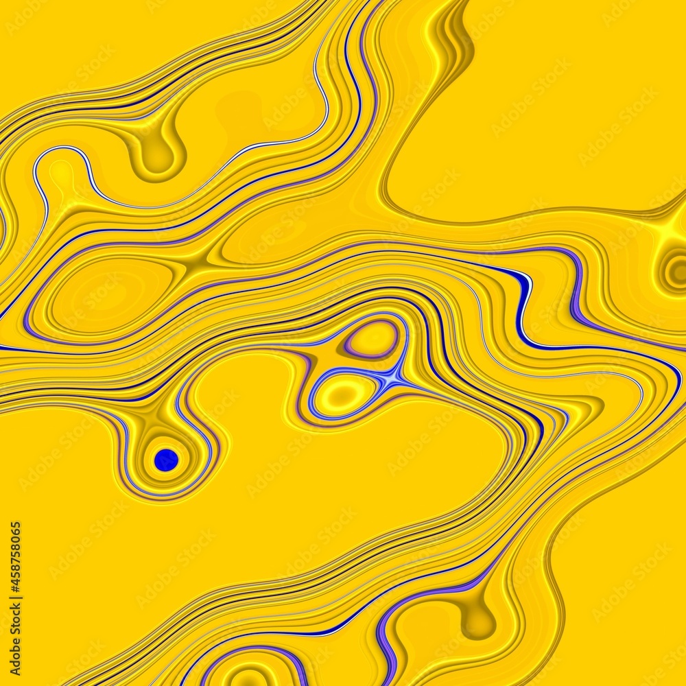 Fluid lines on yellow texture, abstract background Fluid lines on yellow texture, abstract background