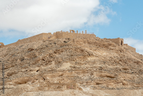 Overview of Avdat National Park in the Negev Desert in southern Israel 