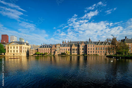 Hofvijver lake and Binnenhof , The Hague