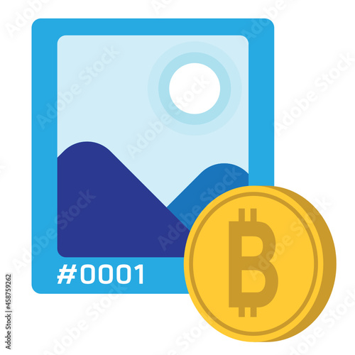 Digital Asset Non Fungible Tokens NFT art icon