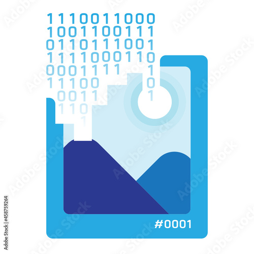 Digital Asset NFT art icon vector