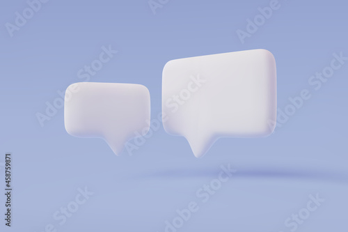 3D speech bubble. vector talking box, chatting box, message dialog balloon
