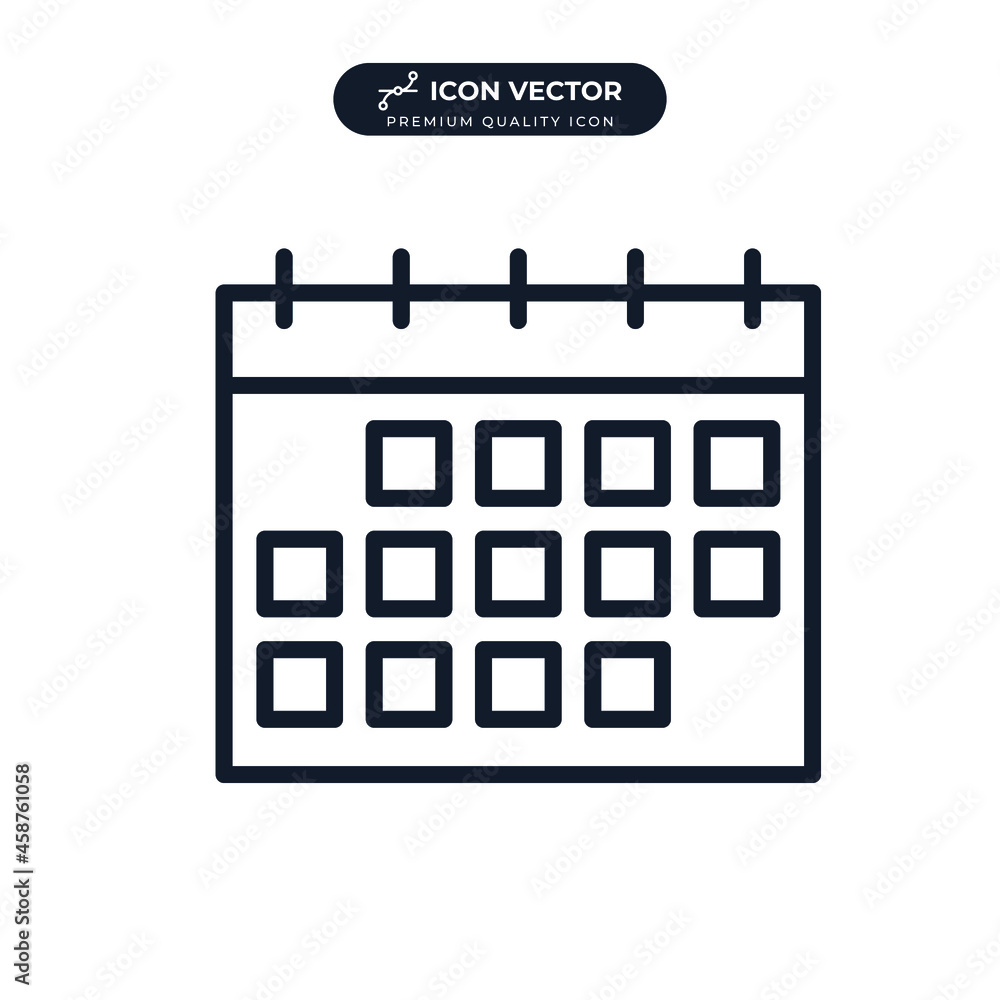 calendar icon symbol template for graphic and web design collection logo vector illustration calendar icon symbol template for graphic and web design collection logo vector illustration