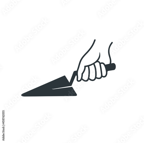 bricklayer hand icon