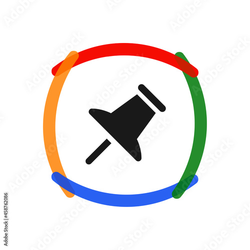 Push Pin - Sticker