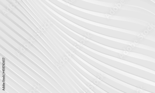 Abstract white background with silver chrome lines. Soft grey and white texture Vector illustration © Biod