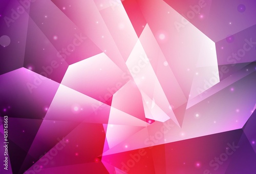 Light Purple, Pink vector layout with lines, triangles.