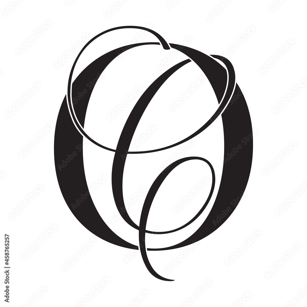 oc, co, monogram logo. Calligraphic signature icon. Wedding Logo Monogram. modern monogram symbol. Couples logo for wedding oc, co, monogram logo. Calligraphic signature icon. Wedding Logo Monogram. modern monogram symbol. Couples logo for wedding
