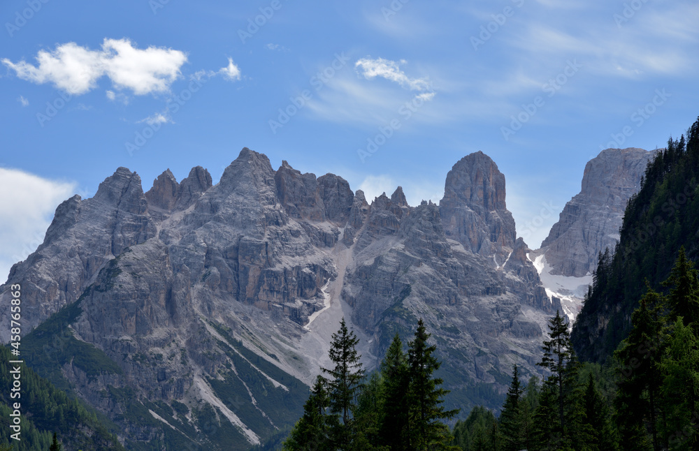 Cristallino peaks from the Landro valley