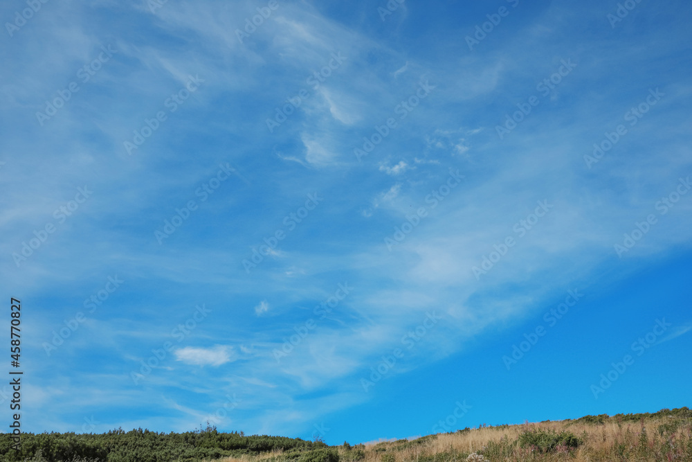 Picturesque view of clouds in blue sky Picturesque view of clouds in blue sky