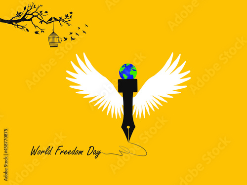 World Freedom Day. World press freedom day concept vector illustration. Just World Press Day to raise awareness of the importance of freedom of the press.