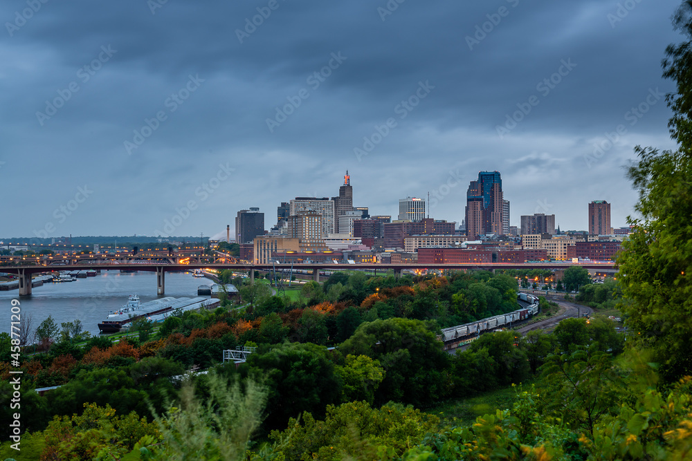 St. Paul Skyline from the Indian Mounds Lookout