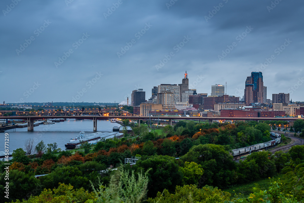 St. Paul Skyline from the Indian Mounds Lookout