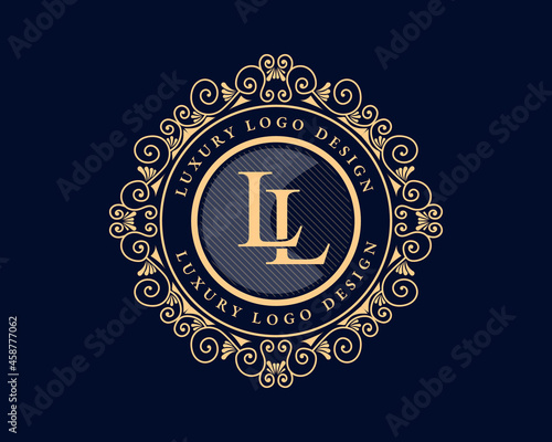 Vintage ornamental vector with floral ornament Suitable for whiskey, liquor, beer, brewery, wine, barber shop, coffee shop, tattoo studio, salon, boutique, hotel, shop signage engraving illustration