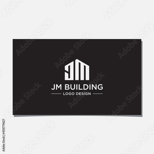 JM BUILDING LOGO DESIGN VECTOR