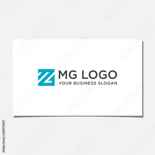 MG LETTER LOGO DESIGN VECTOR