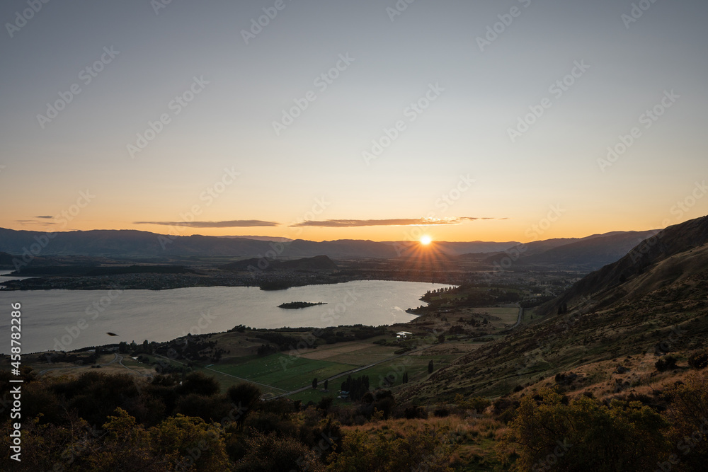 Roys Peak Track in the morning during Sunrise Roys Peak Track in the morning during Sunrise