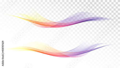Smooth flow the waves of smoke.Abstract background of colorful wave.