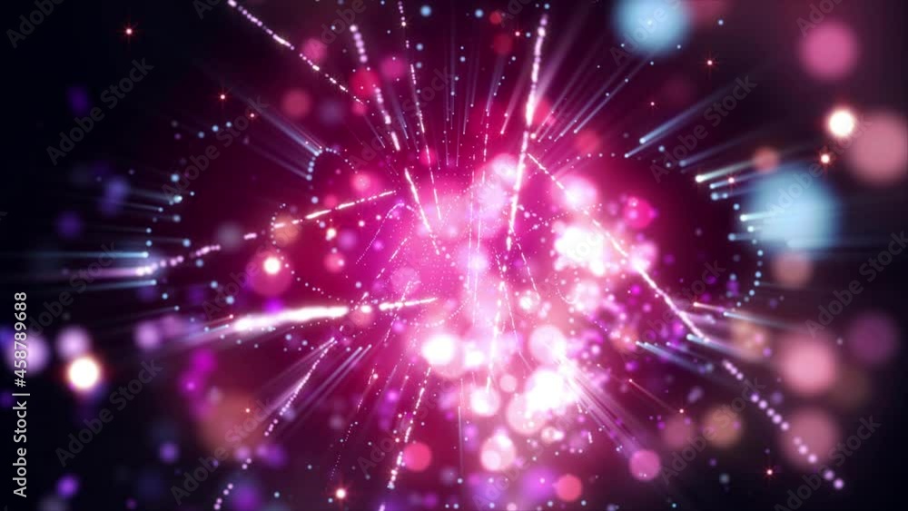 4K Abstract background animation shining particles, stardust, energy waves flares flowing in space loop 4K Abstract background animation shining particles, stardust, energy waves flares flowing in space loop