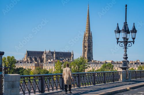 Obraz na płótnie Cityscape of Bordeaux (France) w salonie