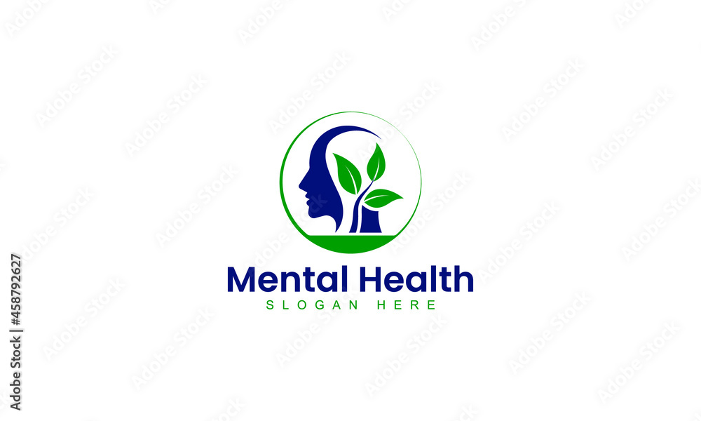 Mental Health Natural Logo Vector Template Mental Health Natural Logo Vector Template