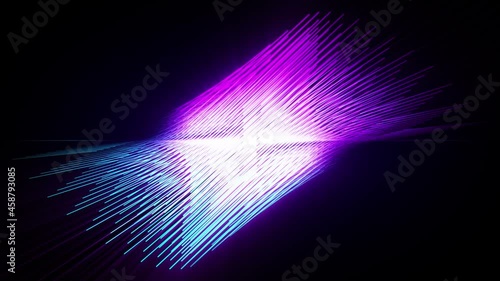 Abstract background shiny futuristic sabtle geometry object transforms rotating loop photo