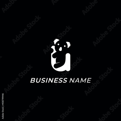 Canvas Print design logo creative koalaa and letter U