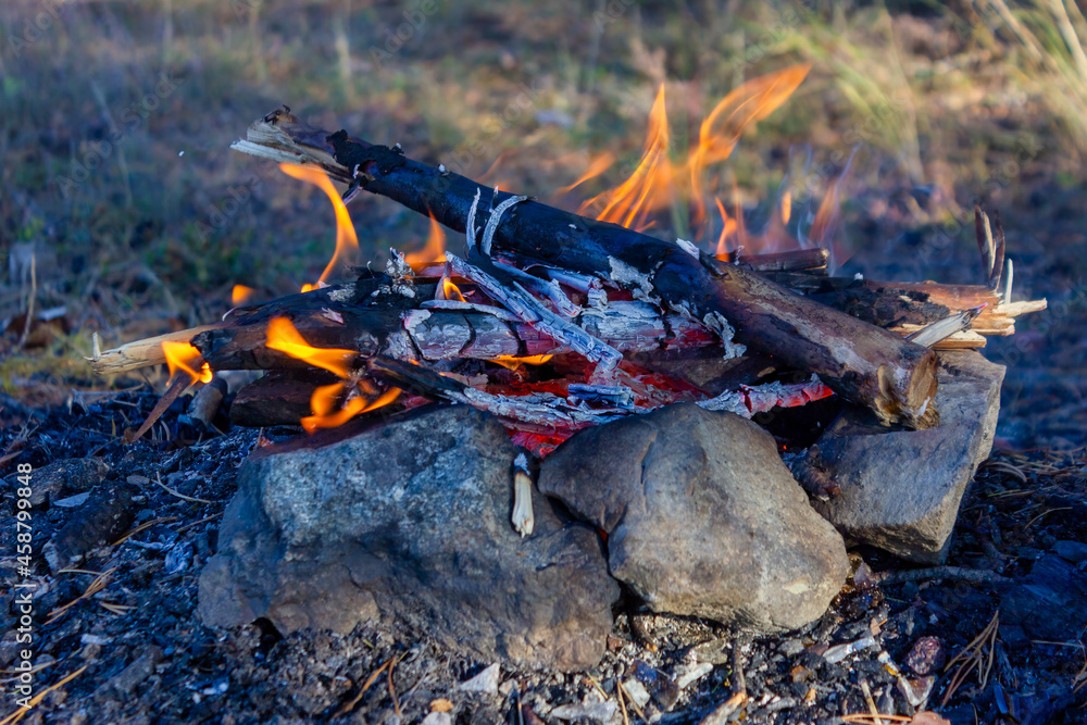 Burning firewood in the fireplace close up. Firewood burning on grill. Texture fire. Burning firewood in the fireplace close up. Firewood burning on grill. Texture fire.
