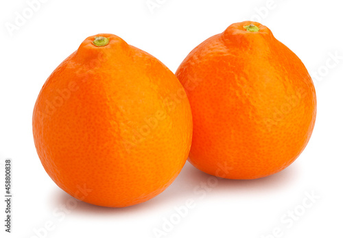 minneola tangelo tangerine path isolated on white
