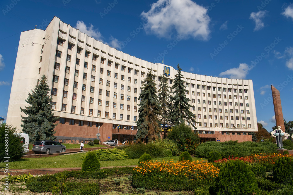 Regional State Administration Building in Ivano-Frankivsk, UKRAINE, September 2021