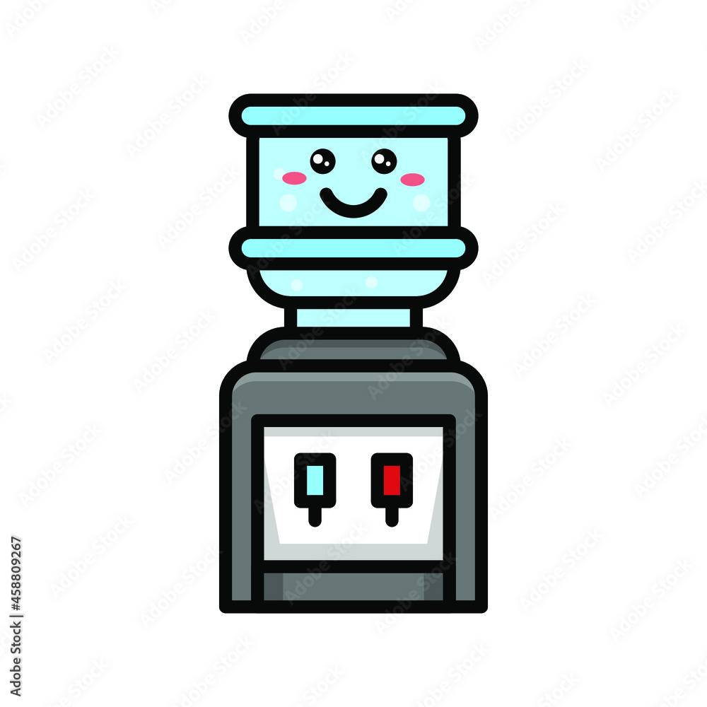 cute water dispenser icon illustration vector graphic cute water dispenser icon illustration vector graphic