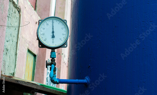 air pressure gauge, high pressure installation