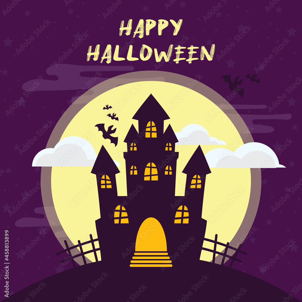 Halloween background illustration art