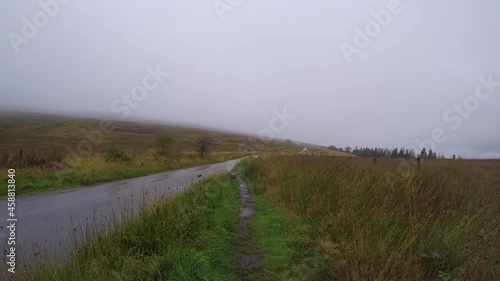 Hike up to PYM Chair with low lying moody clouds part 4 photo