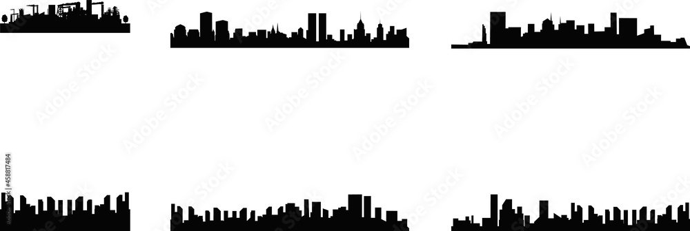 set of building icons. estate or building icons. City, Real estate, Architecture buildings icons.