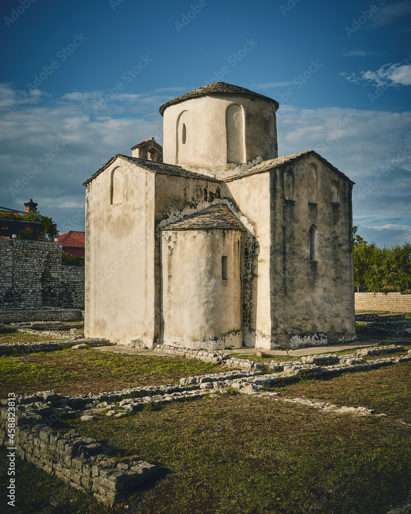 Smallest Cathedral of the world Nin Croatia, Zadar. High quality photo