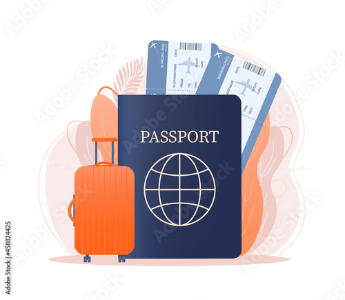 Ilustration of time to travel for landing page. 3d website template. Isometric vector illustration. Travel concept.