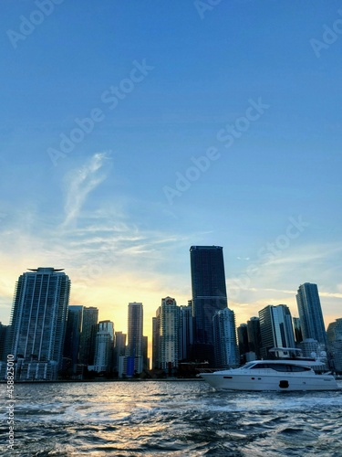 city skyline in Miami Florida 