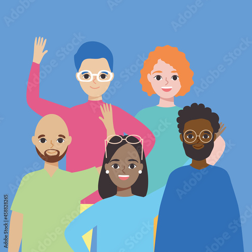 illustration of diversity people
