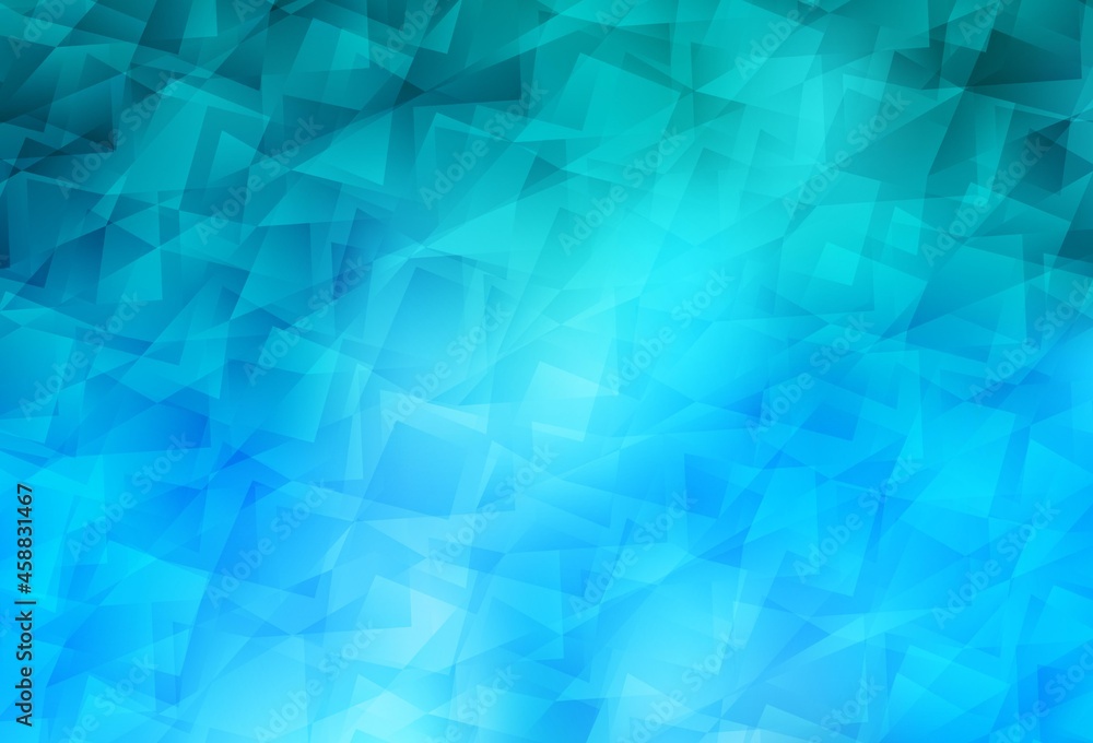 Fototapeta premium Light BLUE vector low poly background.