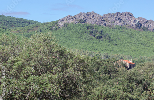 Sierra Fria granitic hills, Extremadura, Spain photo