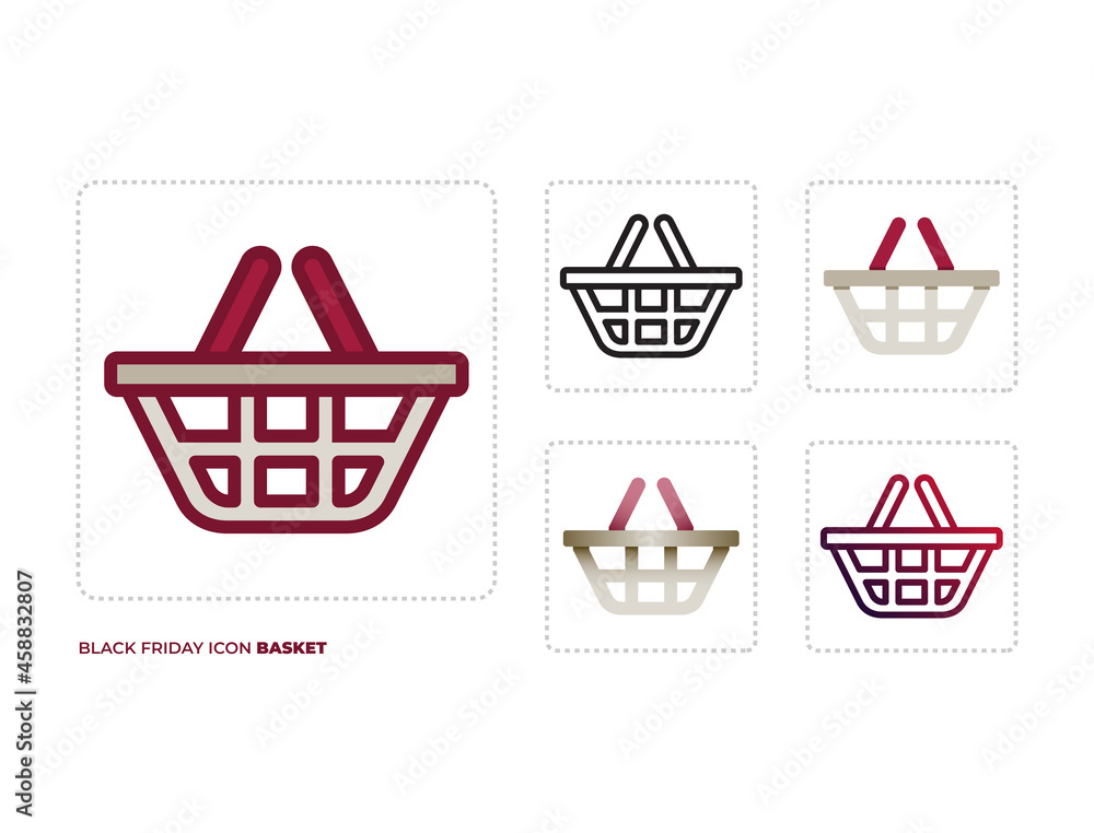 Black Friday Icon Basket Black Friday Icon Basket