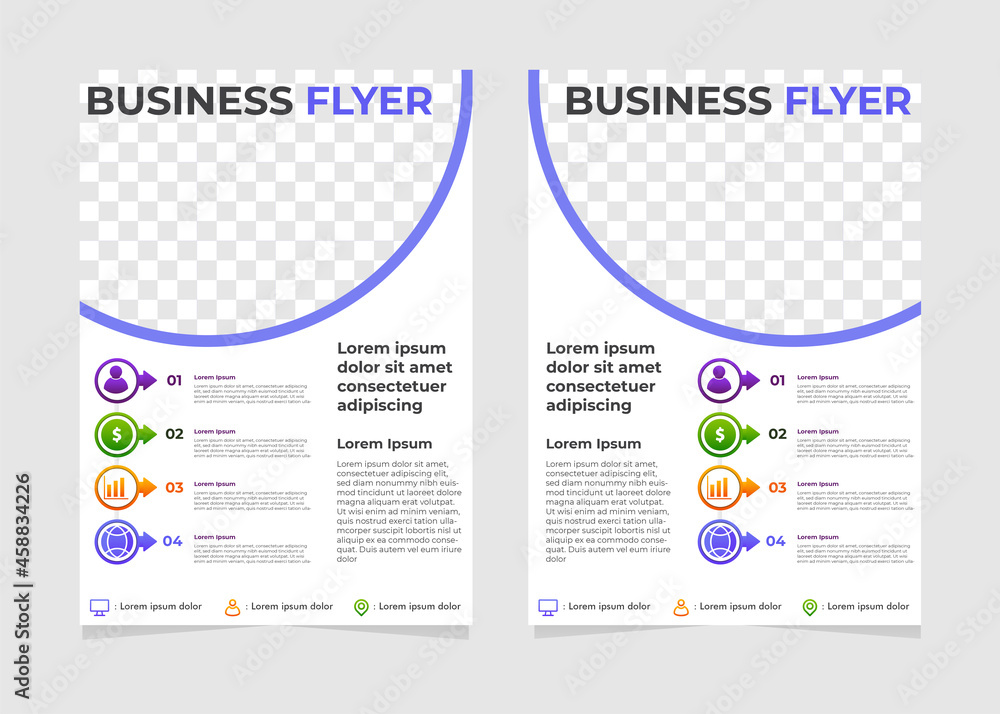 simple modern business flyer template simple modern business flyer template