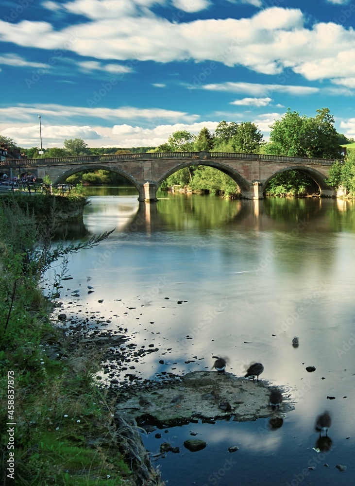 The Georgian historic town of Bewdley in the late British summer,a small typically English idyll not far from Wales,a serene place to live.