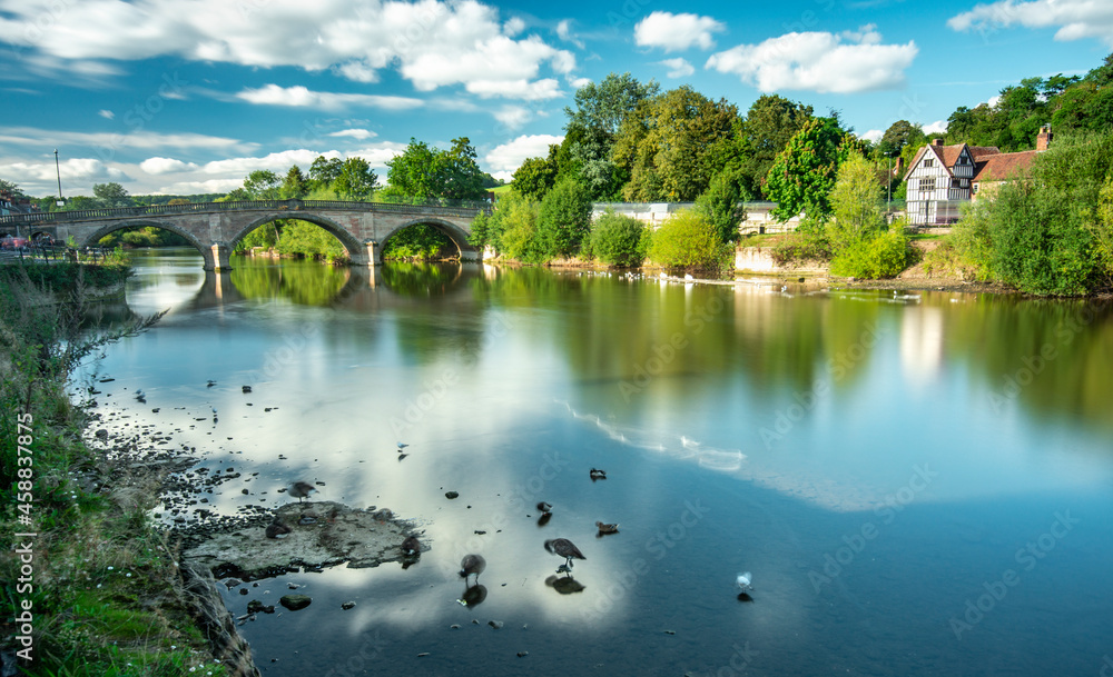 Bewdley bridge and river Severn,Worcestershire,England,United Kingdom.
