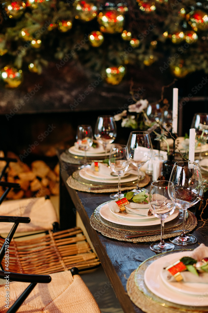 new year table decor restaurant festive party new year table decor restaurant festive party
