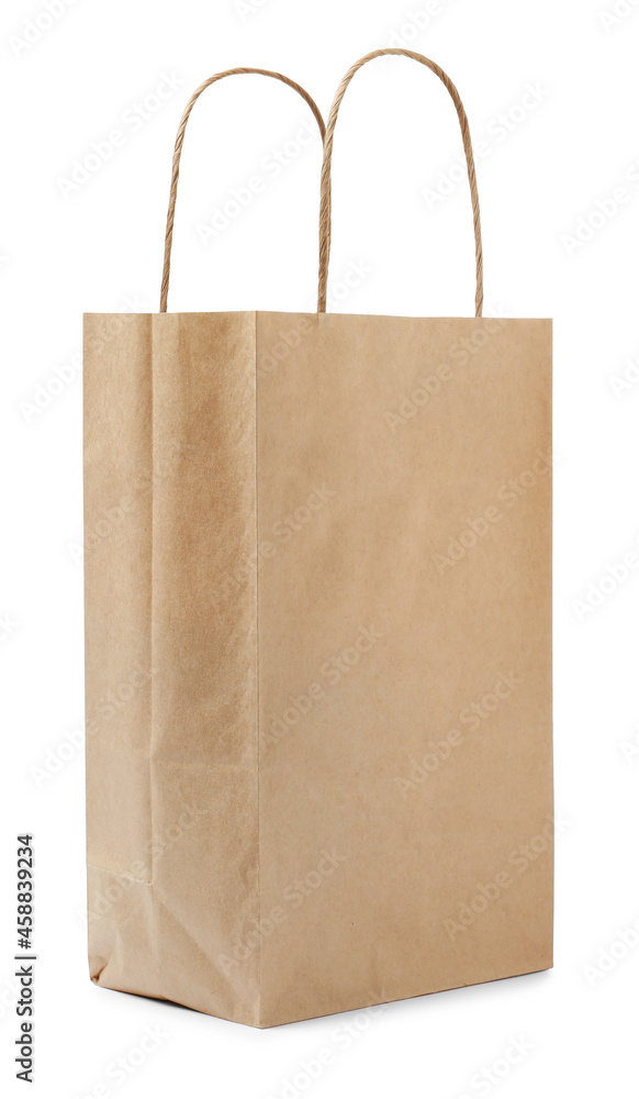 Empty shopping paper bag isolated on white Empty shopping paper bag isolated on white