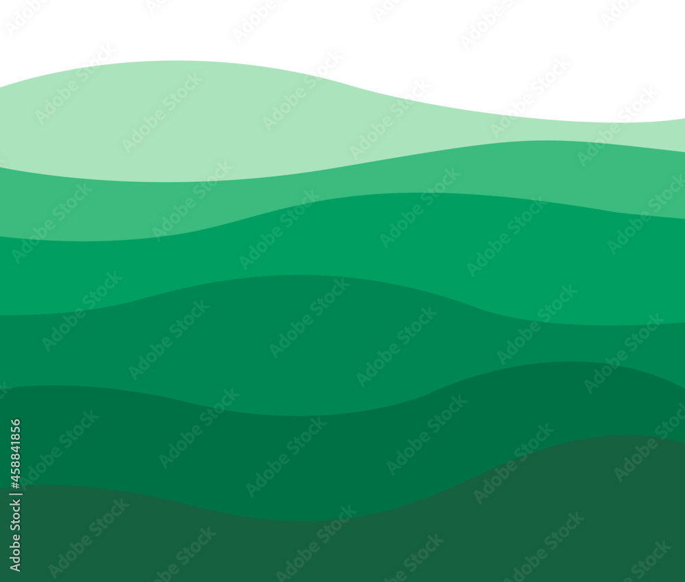 green water with waves in different tones or mountains of a landscape - digital flat design background view from above green water with waves in different tones or mountains of a landscape - digital flat design background view from above