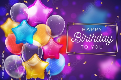 birthday background flat vector design illustration